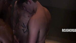 kisses turn into wild cock orgy action! 😘