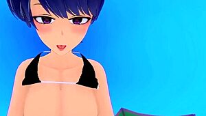 Shuuko Komi's Intense Sex! Komi Can't Communicate POV Hentai