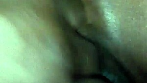 Rubbing Body Oil On Ebony Milf's Big Ass