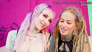 deep in europe, anal queen anuskatzz lures an australian tattooed slut for wild doggystyle with a massive dick. goth lingerie adds to the raw cowgirl vibe