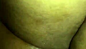 she explored every inch of her soft ebony bubble butt during play.