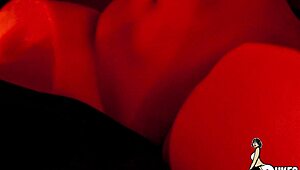 Big booty latina in lingerie photoshoot contrasts with her fat fucking fetish