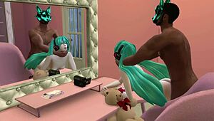 did miku get fucked by a black guy in this 3d cartoon anime hentai?