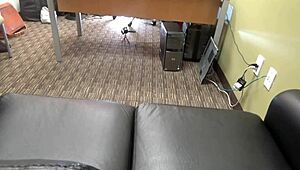 Can I please make you cum in the backroom office scene?