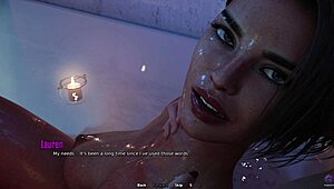 Yo, touching my stepmom’s pussy while bathing is wild! This 3D hentai from Santa County got me hooked! 😍