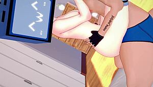 warming up tv woman's vagina with steamy rubbing