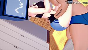 warming up tv woman's vagina with steamy rubbing