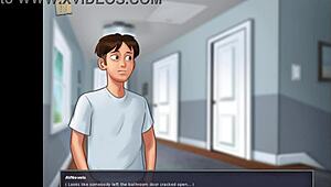 Watching sexy Jamie in the shower is pure Summertime Saga heat!