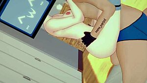 warming up tv woman's vagina with steamy rubbing