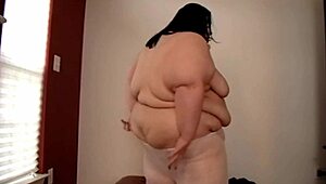 ssbbw xutjja slips into stockings and teases with a vibrator