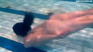 Ivetta Teases in Pool Showing Off Teen Body for Your Eyes