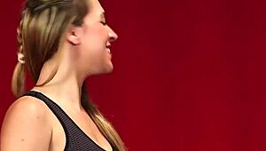 These spandex-clad Brits are jerking hard in a wild femdom session! 😈