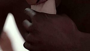 That black guy sucking on a huge white dick