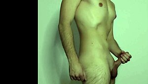 High quality webcam session with young amateur stroking solo