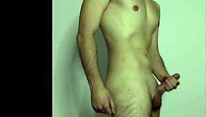 High quality webcam session with young amateur stroking solo