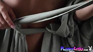 look at anastasia undressing her massive tits?