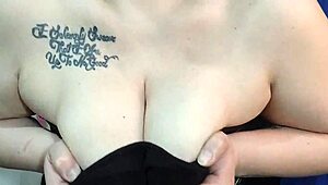 kyra hellfire's natural big boobs in an emotional joi countdown