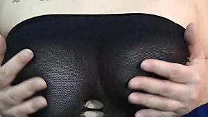 kyra hellfire's natural big boobs in an emotional joi countdown