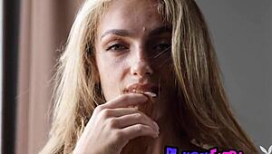 look at anastasia undressing her massive tits?