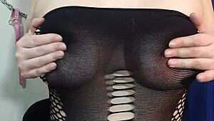 kyra hellfire's natural big boobs in an emotional joi countdown
