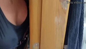 Athletic Neighbor Caught Me Showering and Sucked My Monster Cock