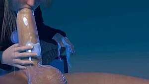 动漫3D色情Hentai，巨乳妹子狂干扶她少女