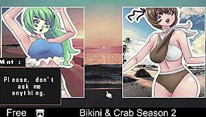 Want to see bikini striptease in crab season 2?