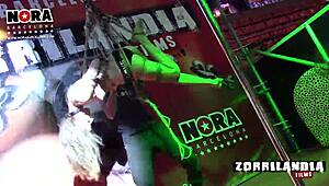 Bound teen in shibari bondage for domination