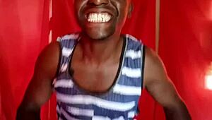 Is This Gay Fuck Doll Playing With Daddy's Huge Cock?