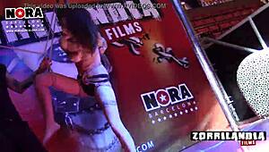 Bound teen in shibari bondage for domination