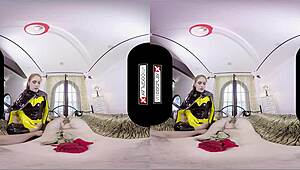 i'm bat slut in batgirl xxx cosplay wanting to fuck you silly with vr goggles