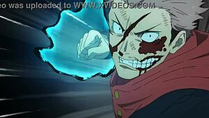 itadori and mahito in skyfall scene best quality