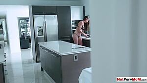 Classy milf stepmom jerks stepson like a pro! Her skilled hands drive him wild every time.