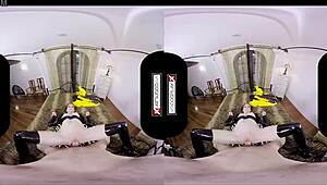 i'm bat slut in batgirl xxx cosplay wanting to fuck you silly with vr goggles