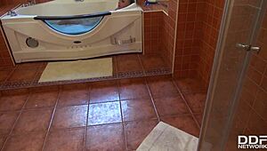 Blonde Hungarian Kayla Green delivers kinky POV footjob.