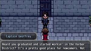 check out henteria chronicles 3 part 3 in english, it's pixel art with no animated scenes