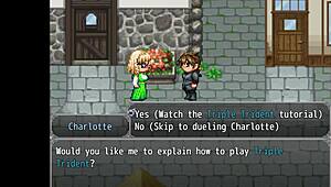 check out henteria chronicles 3 part 3 in english, it's pixel art with no animated scenes