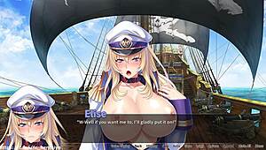 I-I mean, pirate booty gets bukkake in this anime game part 11.