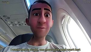 Flying high with step gay dad turns naughty. Shyness gone, feet play starts in public.