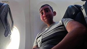 Flying high with step gay dad turns naughty. Shyness gone, feet play starts in public.