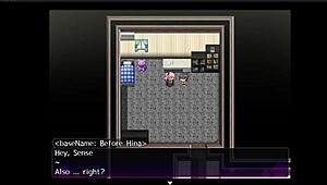 Succubus giving footjob in hentai game 😈