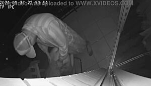 Holy crap, real cheating wife fucks friend on hotel balcony, taboo as hell!