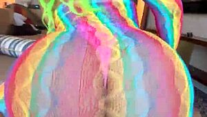 moee baby in cosplay twerking with gibby the clown