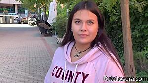 this chubby european amateur girl got banged for cash