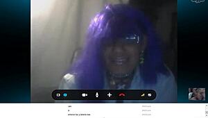 Carol banderas mexicana en webcam