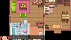 Hentai Game: Daily Life of My Countryside - Español Parte 10 - Bathroom Bang and School Pool Spy