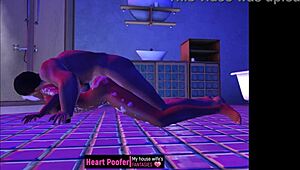 Pulled out of the shower onto the bathroom floor