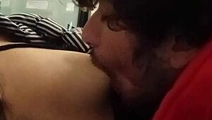 Why suck her small tits in an ATM spot?