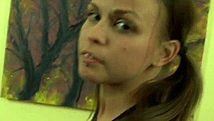 Two German babes explore their first lesbian encounter together