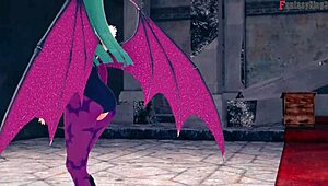 Morrigan Sends Us To 3D World For Fucking Fantasy